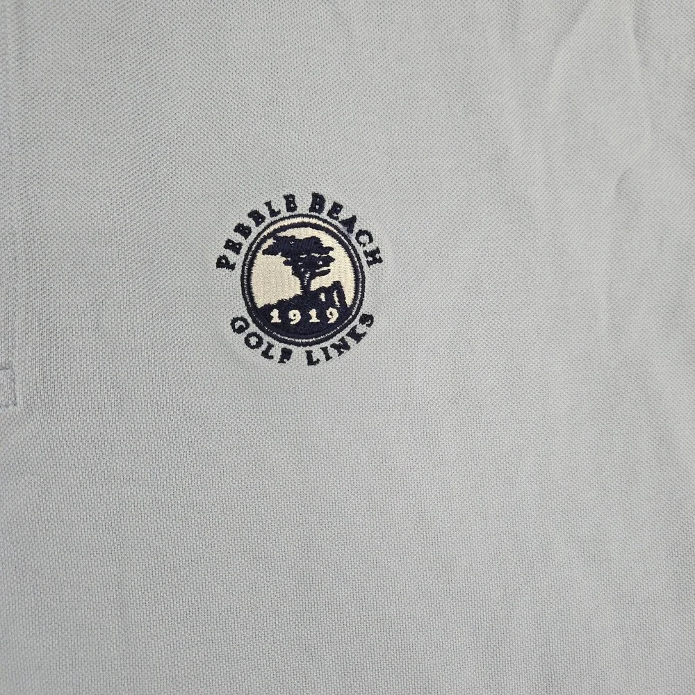 Polo Ralph Lauren Golf Shirt Mens XL Blue Pebble Beach Links Vintage Y2K